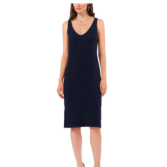 Vince Camuto Navy Blue Sweater Dress - Picture 1 of 3